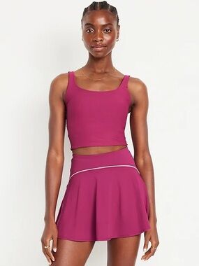 Old Navy Large 	Set Magenta
PowerSoft Longline Sports Bra and High-Waisted Skort